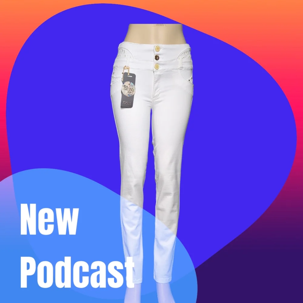 *NEW* Colombian Authentic Skinny Butt Lifter white Embroidery Jeans Size 12 - Picture 6 of 16
